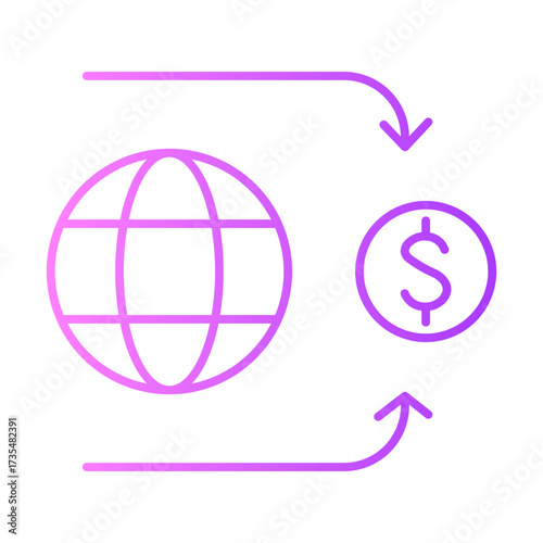 income gradient icon