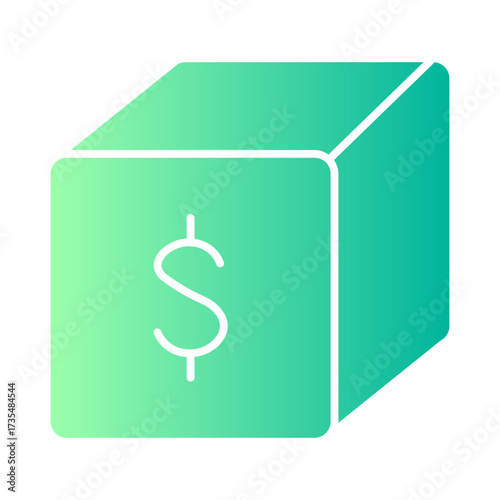 cash on delivery gradient icon