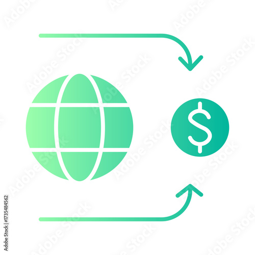 income gradient icon