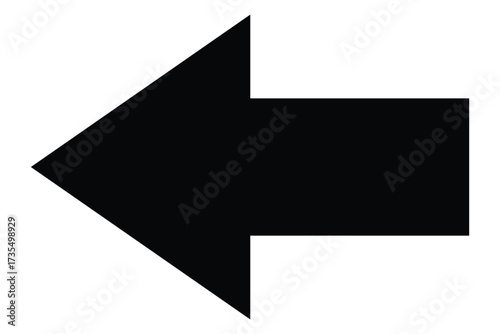 A large black icon with a solid long arrow pointing to the right on a white background. eps 10