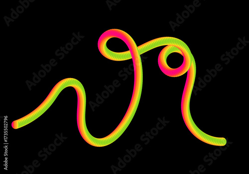 Vibrant neon gradient abstract swirls vector illustration scalable graphic design eps