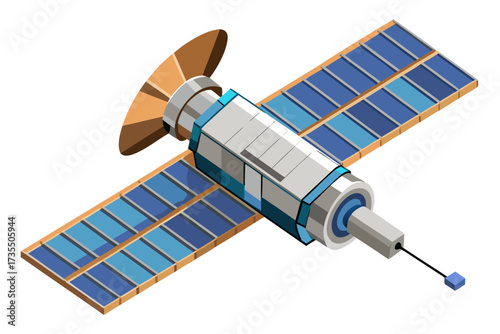 satellite dish and satellite