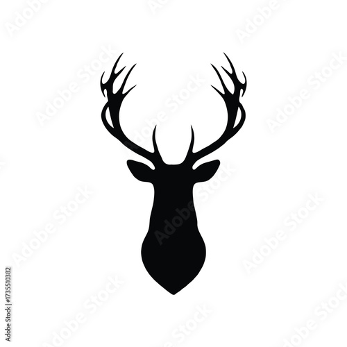 stag deer retro cartoon nature
