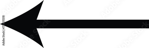 large size black long arrow. Straight long arrow icon. black long arrow pointing to right site in isolated background eps 10. vector illustration
