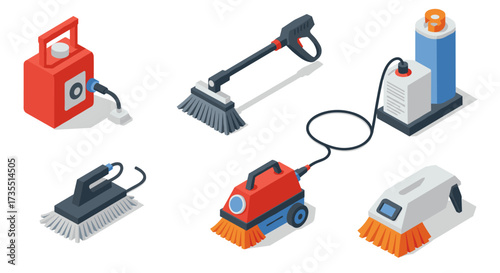 Isometric design of industrial cleaning machines for efficient maintenance solutions
