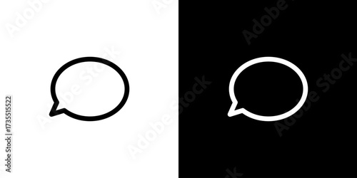 シンプルな吹き出しアイコン