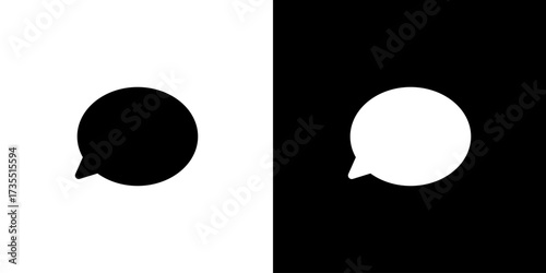 シンプルな吹き出しアイコン