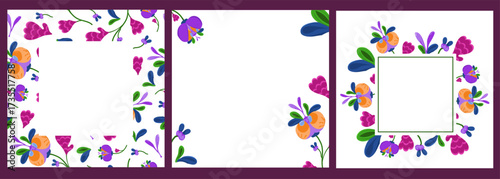 Vector banners with wonderful alien plants. Perfect for advertising and creative projects.