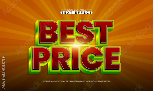 best price editable text effect