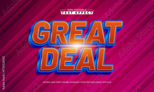 great deal editable text effect