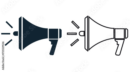 Megaphone Announcement Icons