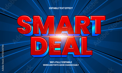 smart deal editable text effect