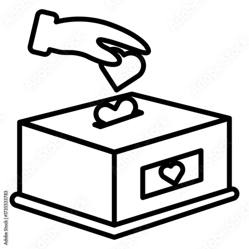 Outline Charity Icon
