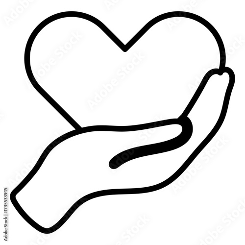 Outline Charity Icon