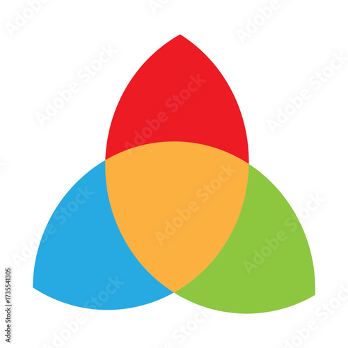 Trinity Symbol Vector Flat Icon Design