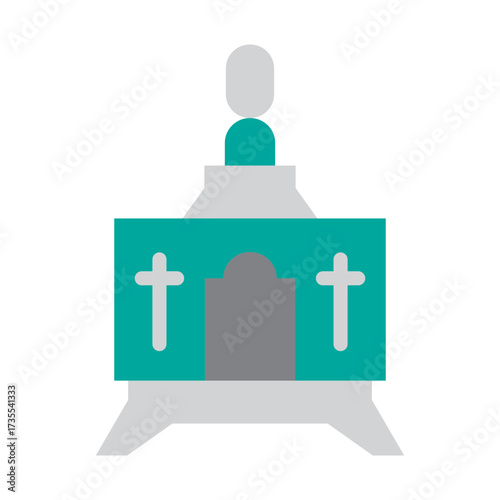 Tabernacle Vector Flat Icon Design
