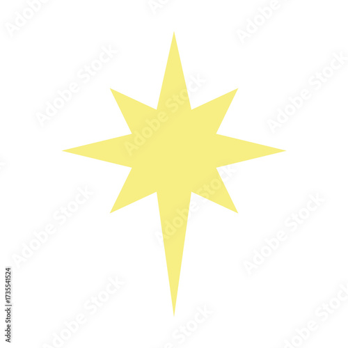 Star of Bethlehem Vector Flat Icon Design