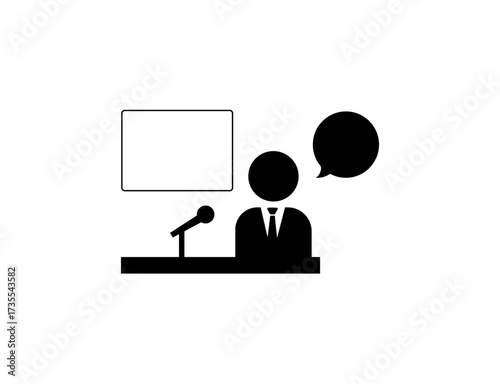 business people with speech bubble