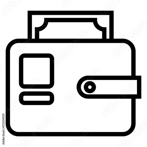 Outline Dollar Wallet Icon