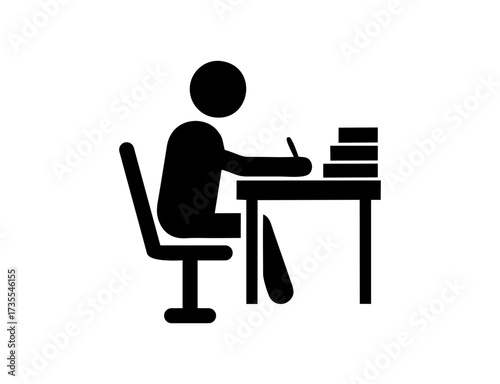 silhouette of a man sitting on a chair
