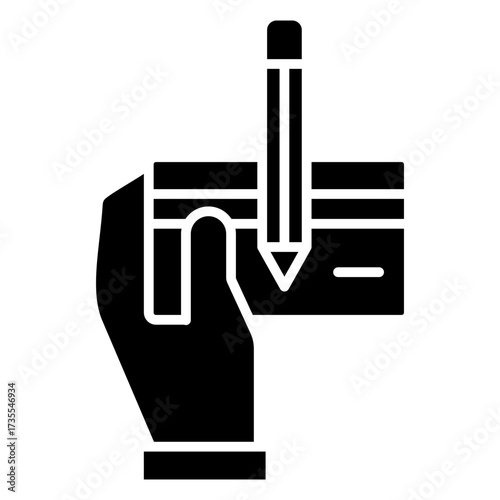 Balance Check Glyph Icon