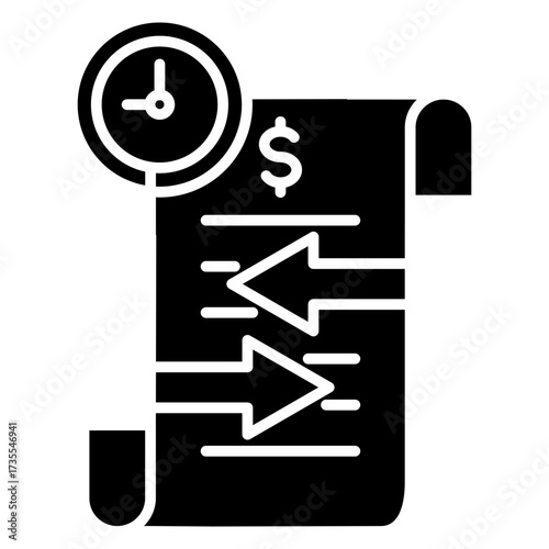 Secure Transaction Glyph Icon