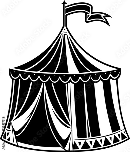 circus tent vector illustration