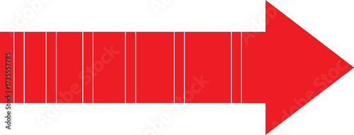  red arrow pointing right isolated on white background
red and white arrow