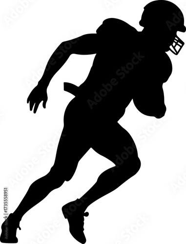 American Football Players Silhouette Bundle Illustration