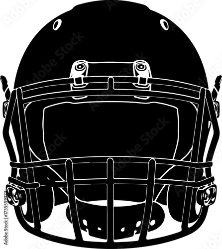 American Football Players Silhouette Bundle Illustration