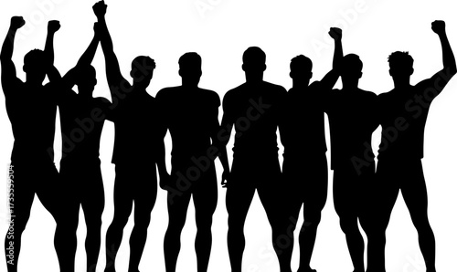 American Football Players Silhouette Bundle Illustration
