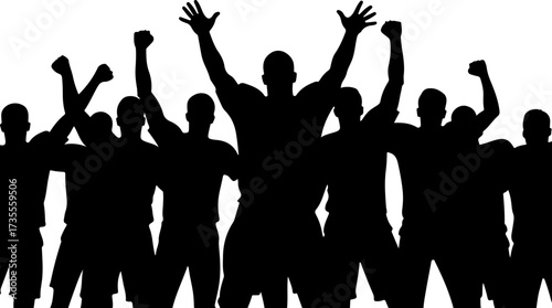 American Football Players Silhouette Bundle Illustration