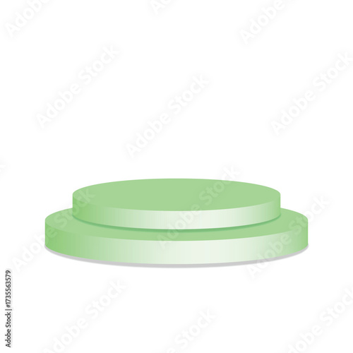 Geometric shapes podium for product display, 3d rendering of podium, cylinder podium pedestal for product display stand