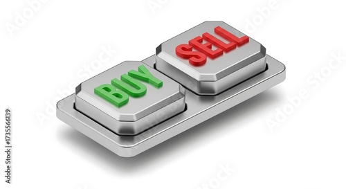 A close-up of a silver button with 