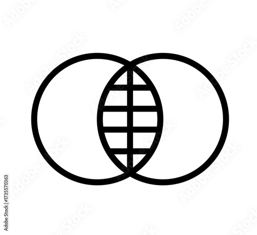 merge icon vector on white background