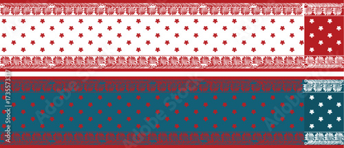 saree design illustration, white saree with red border, saree for puja