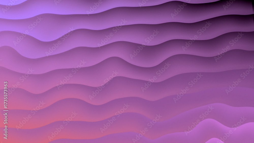 Fototapeta premium Abstract Wavy Gradient Background in Purple and Pink Tones