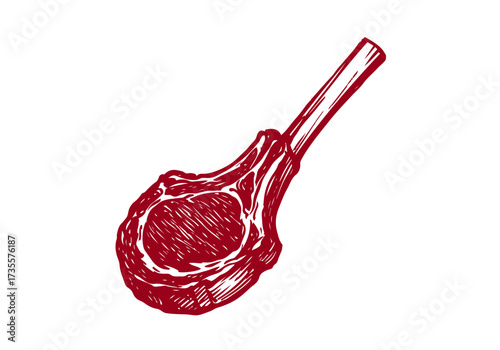  Steak hand drawn vector sketch illustration
