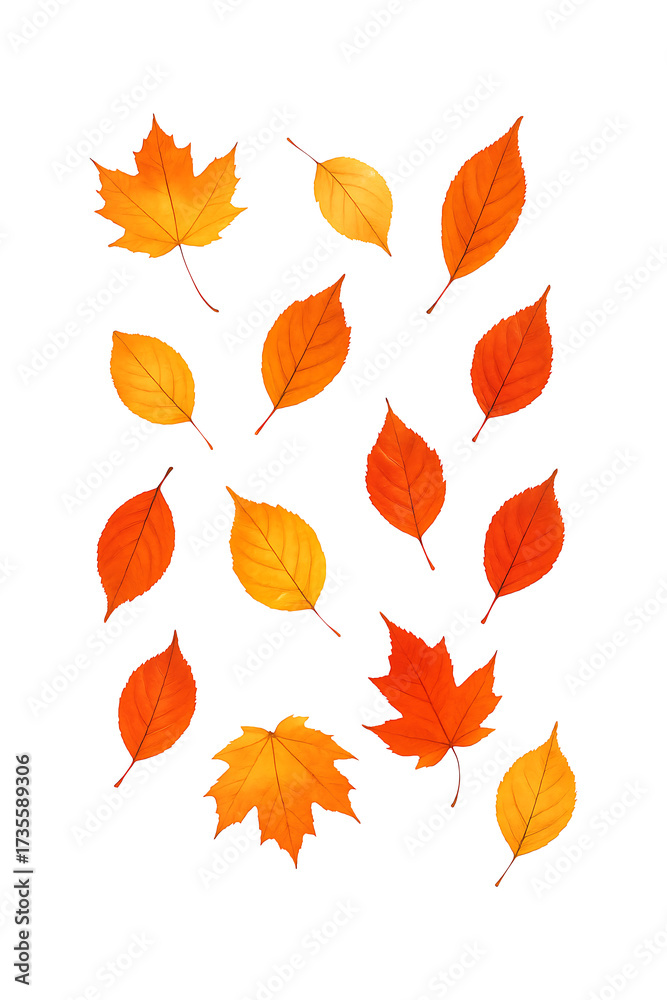 Obraz premium Autumn Leaves Fall High quality Realistic image.