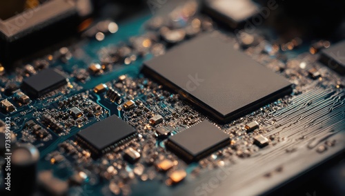 Close-up of intricate circuit board (1)