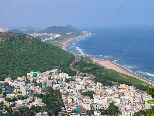 Canvastavla Vizag LandScape scenary view from top the kailasagiri Hill, Visakhapatnam, Andhr
