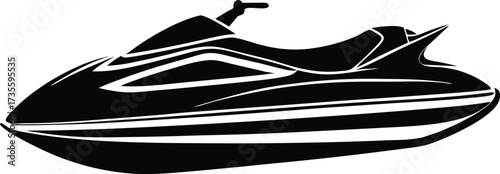 jet ski icon, sea sport equipment
