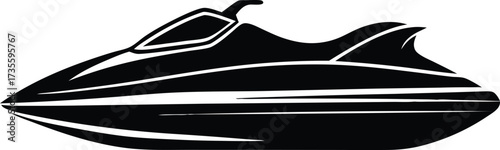 jet ski vector, water vehicle illustration
