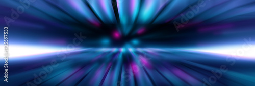Dark abstract background with ultraviolet neon glow