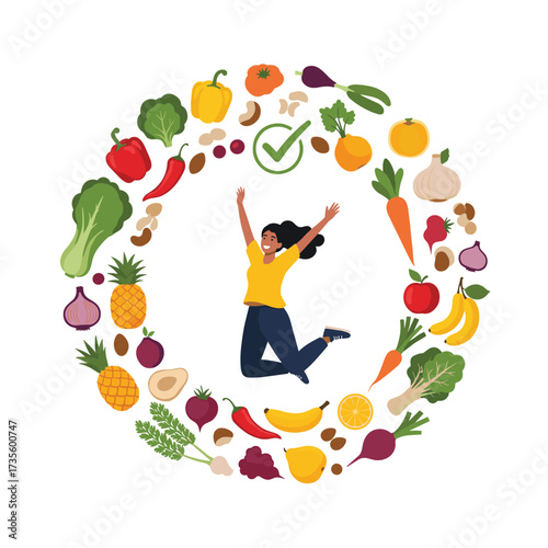 Healthy eating promotes a joyful and vibrant life.