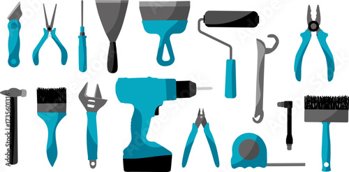 Proffesional tools for builder, installer, locksmith, engineer, repair