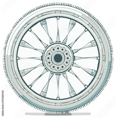 Ashoka Chakra Symbol Dharma Wheel Buddhism Design Element Ancient India