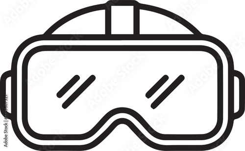 Virtual Reality Goggles Icon VR headset technology