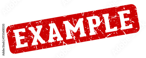 example rectangular sign. example stamp