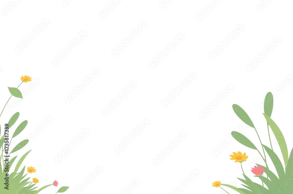 Fototapeta premium frame of flowers